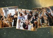 Foto-Weihnachtskarte 'Merry Christmas' geschäftlich 2