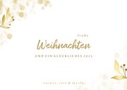 Foto-Weihnachtskarte mit goldenen Akzenten 3