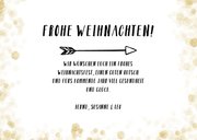 Foto-Weihnachtskarte mit Schneeflocke auf Label 3