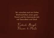 Fotocollage Weihnachtskarte Lichtpunkte auf braun 3