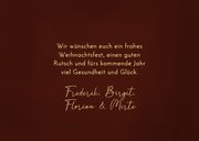 Fotocollage Weihnachtskarte Lichtpunkte auf braun 3