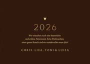 Fotokarte 2026 Goldschrift Weihnachtsgrüße 3