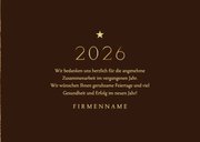 Fotokarte 2026 Weihnachtsgrüße Firma Goldschrift 3
