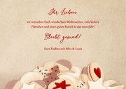 Fotokarte aus der Weihnachtsbäckerei 3 Fotos Plätzchen 3