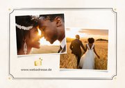 Fotokarte Danke Hochzeit Vintage-Ticket 2