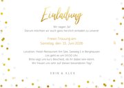 Fotokarte Einladung Freie Trauung Goldtext 3