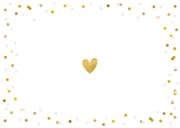 Fotokarte Einladung Freie Trauung Goldtext Rückseite