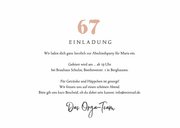 Fotokarte Einladung Rentenfeier Glitzer Konfetti 3