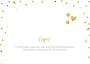 Fotokarte Einladung Wir heiraten Goldtext 2