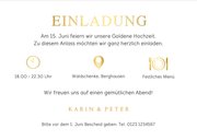 Fotokarte Einladung zur goldenen Hochzeit 3