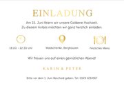 Fotokarte Einladung zur goldenen Hochzeit 3