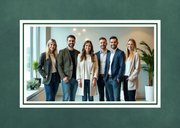 Fotokarte geschäftliche Weihnachtsgrüße Zweige und Beeren 2