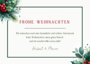 Fotokarte Ilexzweige Weihnachten botanisch 3