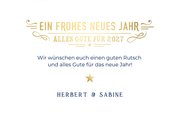 Fotokarte Neujahr mit Sternchen und Text 3