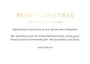 Fotokarte Weihnachten und Goldsterne 3