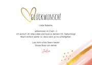 Geburtstags-Glückwunschkarte Foto & Herz 3