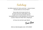 Geburtstagseinladung 1986 mit Fotocollage 3