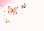 Geburtstagskarte 65 Jahre Schmetterlinge 2