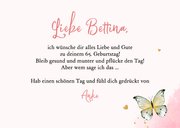 Geburtstagskarte 65 Jahre Schmetterlinge 3