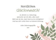 Geburtstagskarte 70. Geburtstag Foto & Blumen 3