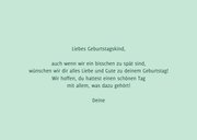 Geburtstagskarte Zu spät Schnecke, Schildkröte & Wurm 3