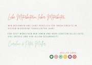 Geschäftliche Weihnachtskarte Dankeschön 3