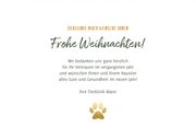 Geschäftliche Weihnachtskarte für Tierklinik oder Tierarzt 3