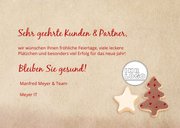 Geschäftliche Weihnachtskarte mit Cookies 3