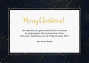 Geschäftliche Weihnachtskarte Sternenhimmel Foto & Logo  3