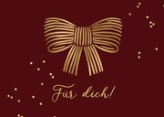 Geschenkgutscheinkarte Weihnachten Schleife 2