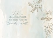 Glückwunsch zur Verlobung mit Aquarell und Blumen 2