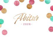 Glückwunschkarte Abitur 2026 Konfetti 2