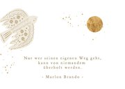 Glückwunschkarte Fotocollage Jugendweihe Vogel 2