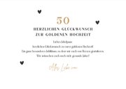 Glückwunschkarte goldene Hochzeit Ehepaar 3