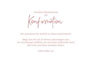 Glückwunschkarte Konfirmation rosa Blätter 3