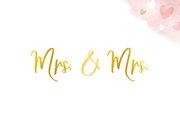 Glückwunschkarte Lesbenhochzeit Mrs. & Mrs. 2