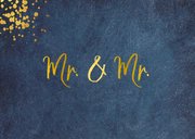Glückwunschkarte Schwulenhochzeit Mr. & Mr. 2