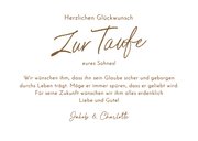 Glückwunschkarte Taufe christliche Symbole Doodles 3