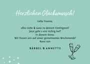 Glückwunschkarte zum Geburtstag mintgrün mit Foto 3