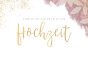 Glückwunschkarte zur Hochzeit in modernem Design 2