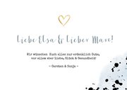 Glückwunschkarte zur Hochzeit mit Champagnergläsern 3