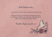 Glückwunschkarte zur Konfirmation mit Rosen  3