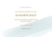 Glückwunschkarte zur Konfirmation Wasserfarbe Fisch 3