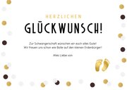 Glückwunschkarte zur Schwangerschaft 1+1=3 3