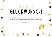 Glückwunschkarte zur Schwangerschaft 1+1=3 3