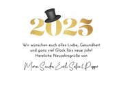 Grußkarte 'Frohes neues Jahr' Glücksbringer 2025 3