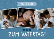 Grußkarte zum Vatertag mit 3 Fotos 2