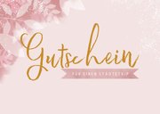 Gutscheinkarte zum Geburtstag rosa Blumen 2