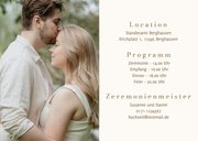 Hochzeitseinladung Beige Minimalistisch Ampersand 2
