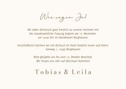 Hochzeitseinladung Beige Minimalistisch Ampersand 3